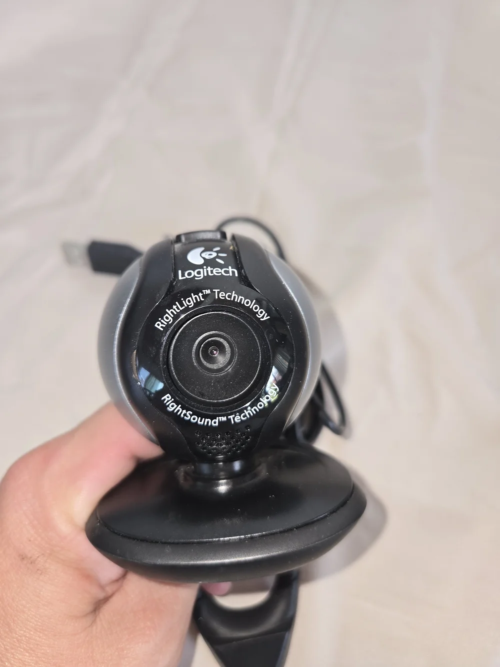 Logitech Black/Silver USB Webcam